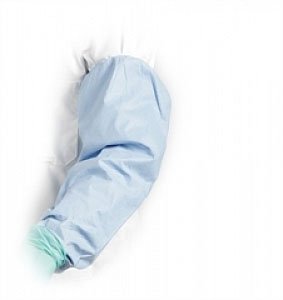 Medline Aurora Surgical Gown Sleeves, Sterile, AAMI Level 1, 23 Inches Long, Case of 60 Each