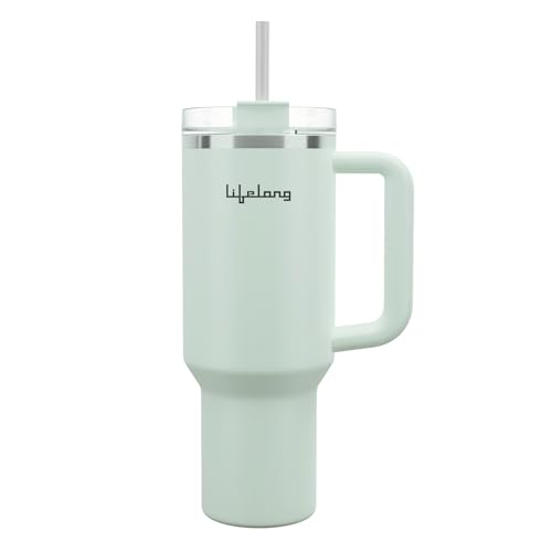 Image of Lifelong Double-Walled Vacuum Insulated Tumbler with Unbreakable Tritan Lid 1200ml |Keeps Drinks Hot for 8 Hours & Cold for 12 Hours| Durable Stainless Steel Tumbler with Comfort-Grip Handle (LLTBR08)