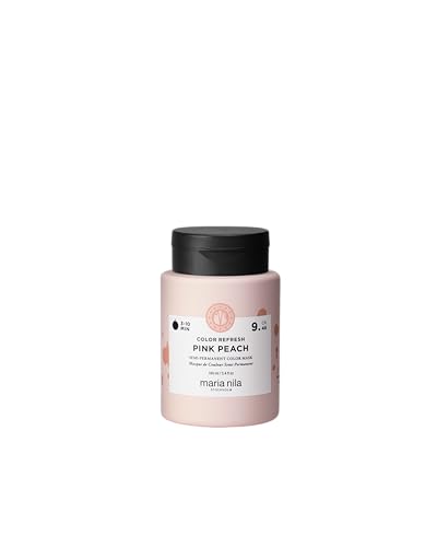 Maria Nila Colour Refresh, Pink Peach 100 ml, maschera per capelli dai toni rosa pesca calda, pigmenti semi-permanenti, 100% vegana, senza solfati e parabeni