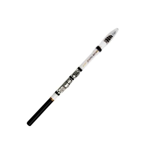 釣り竿 伸縮式ロックフィッシングロッド 3.0M カーボンファイバーミニトラベル超軽量釣り竿 ポータブル釣り竿(ホワイト)