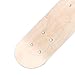 Amagogo Blank Skateboard Deck Kids DIY Skateboard Creativity Development Unpainted Blank Longboard Deck Wood Deck for Children Kids, 43cm No Wheels