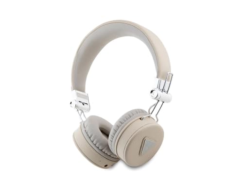 CG Mobile Guess Casque Bluetooth ENC Grained Classic Round Shape Beige