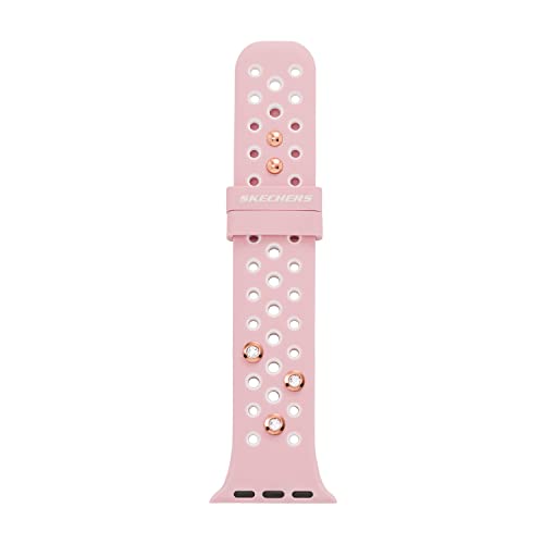 Skechers All-Gender Apple 38/40/41mm Silicone Interchangeable Watch Band Strap, Color: Blush (Model: SRS6002)