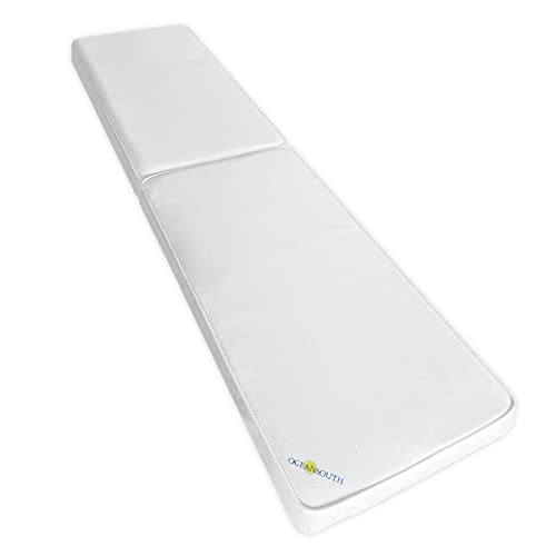Boat Bench/Seat Cushions PVC White (Length 59