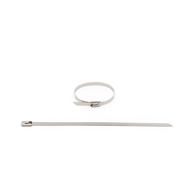 Kabelbinder, 10 Stück, Kabelbinder aus Edelstahl, Kabelmanagement-Umwicklung, Abgaswärmebänder, Induktionsrohrverschluss, Klettkabelbinder (Farbe: 250 mm) (250 mm) (350 mm)