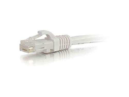 C2G 27169 Cat6 Cable - Snagless Unshielded Ethernet Network Patch Cable, White (150 Feet, 45.72 Meters)