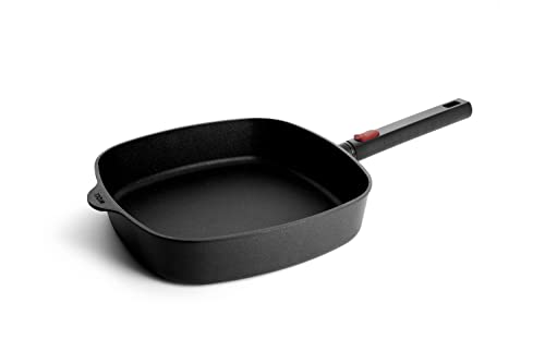 Woll Diamond Logic XR - Sartén fundida cuadrada (inductiva, 28 cm x 28 cm, 6,5 cm de alto, con...