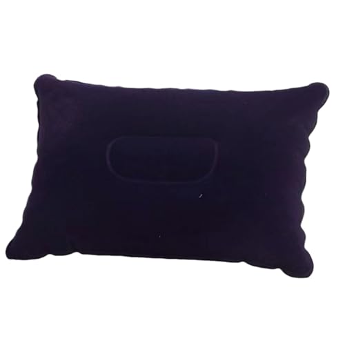 Almohada inflable para camping, almohadas inflables, portátiles, ultraligeras, para adultos, cojín flocado, soporte para el cuello, para viajes, senderismo, playa, al aire libre, pesca