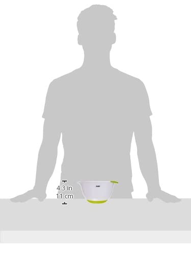 Ibili Tazón Mezclador 18 cm Base Antideslizante Blanco/Verde miniatura 5