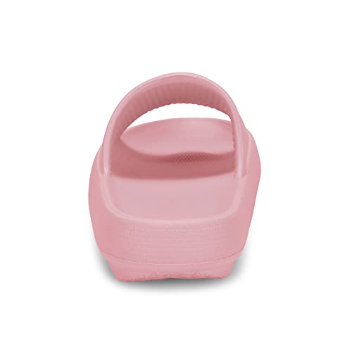 Image of welltree Slides for Women Men Pillow Slippers Non-Slip Bathroom Shower Sandals Soft Thick Sole Indoor and Outdoor Slides