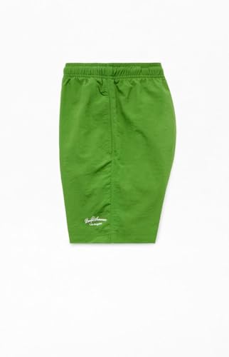 PacSun Men's Green Solid Collegiate 6.5" Swim Trunks3
