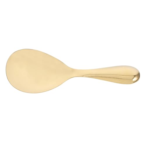 OFFSCH Stainless Steel Rice Spoon High Gloss Mixing Spoon for Serving Rice Salad Ramen Ergonomic Design for Home Kitchen Restaurant Use Easy to Clean