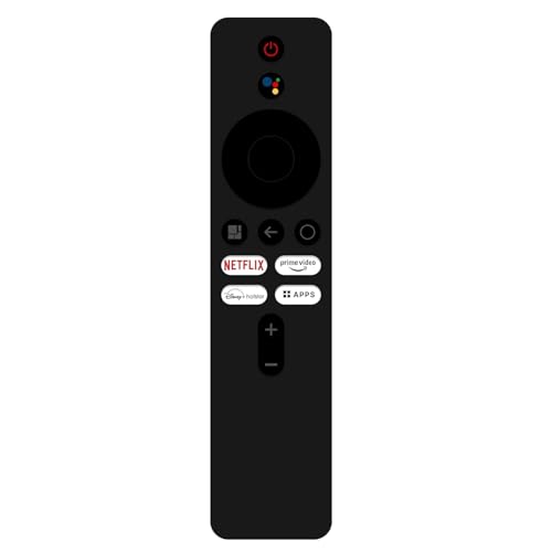 Image of BLACKSHEEP Compatible for Mi Smart tv Remote Control with Voice Command - Hot Keys of Prime Video, Hotstar, Apps and Netflix Use for LCD LED QLED OLED UHD 4k Android Xiaomi TVs (Pairing Must)