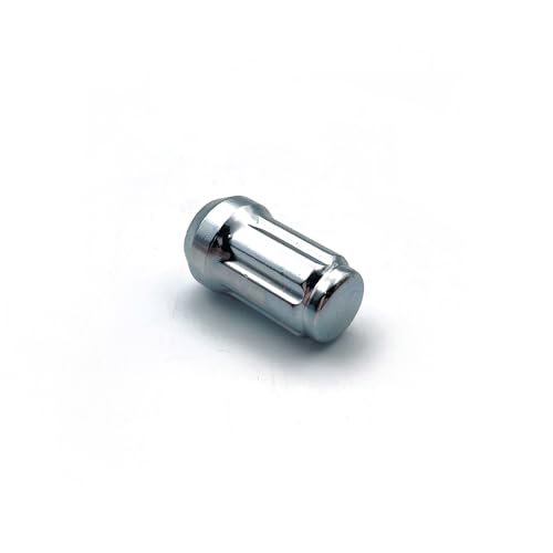 Image of 24PCS 1 /2-20 Spline Lug Nuts with 1 Key - 17mm Hex, 1.35 inch Tall, 0.8 inch Wide - Chrome Solid Lug Nuts Compatible with 1987-2018 Jeep Wrangler, 2002-2012 Jeep Liberty Aftermarket