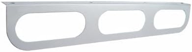 United Pacific Triple Stainless Steel Brackets, 2 Pack, for 6" Oval LED Stop Turn Tail Lights