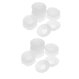 Yardwe 20 Stück Silikon Bierflaschendichtungen Weiß Auslaufsichere Ersatzdichtungen für Bierflaschen für Partys und Bars Leicht zu Verwenden Vielseitig Einsetzbar