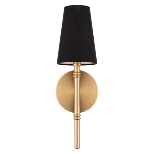 Image of Kira Home Torche II 15 inch Mid Century Modern Wall Sconce for Bathroom Vanity, Pack of 2