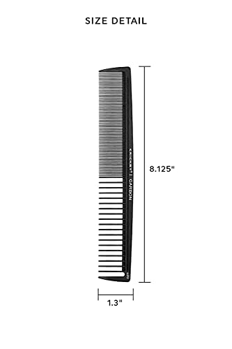 Cricket | All Purpose Cutting Carbon Comb - C20 For Unisex 1 Pc Comb