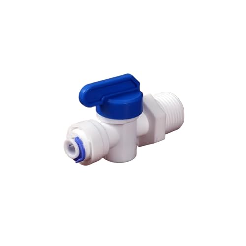 Raccord polyéthylène 1,27 cm pour couper l'eau de l'aquarium