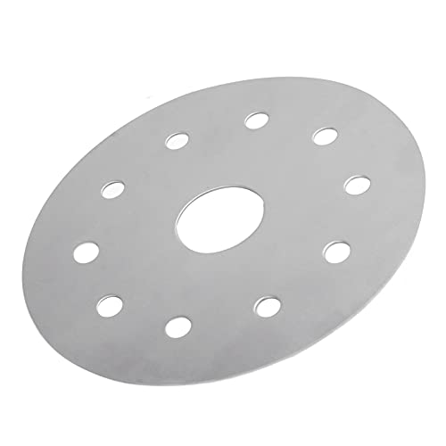 Keenso Placa de Distribución de Calor, Convertidor de Conducción de Calor de Acero Inoxidable para Vitrocerámica, Duradero y Conveniente para de Cocción Lenta y Arroz Al (Diámetro 13,8 CM)