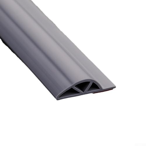 Honseadek Silicone Rubber P-Type Door and Seal Strip, 2 m Triangular Cavity Design Sliding Weatherstrip, 1–7 mm Adjustable Sealing, For Durable Freeze-Resistant Sealant(2K1C15-WAVE)