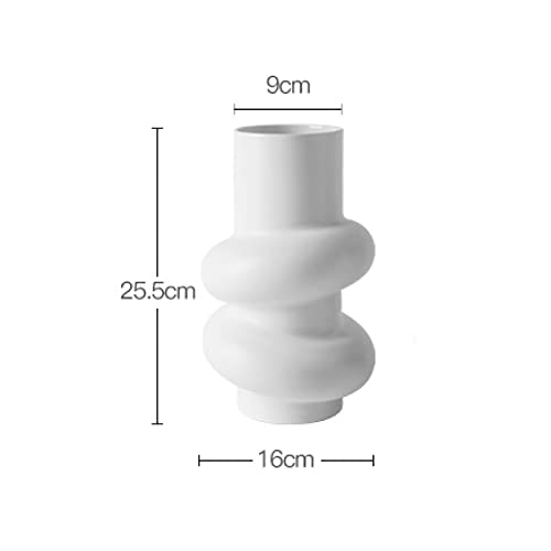 Statue vase géométrique blanc idée cadeau design pour crémaillère