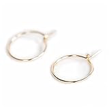 Dainty Every day Essentials 14K Yellow Gold Filled Hoop Cute Huggie Earrings for Women
