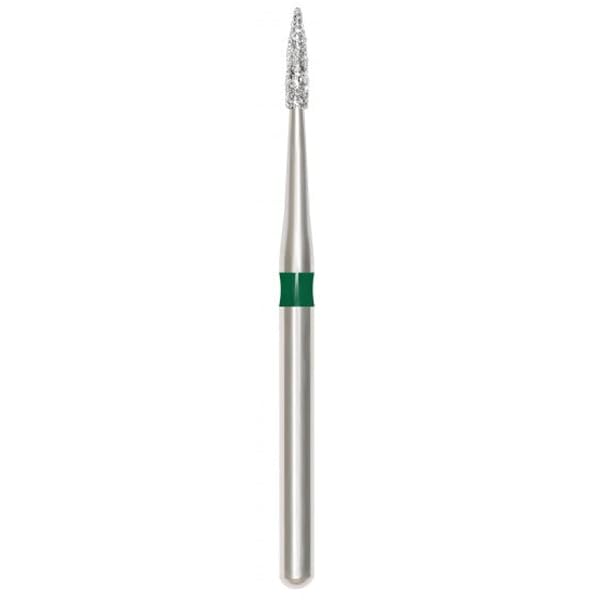 SS White 91395-5 Revelation FG 889-010C Flame Shaped Coarse Grit Diamond Burs 5/Pk