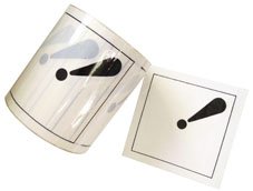 Étiquettes d'avertissement autocollantes Exclamation Hazard pack de 150