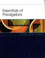 Essentials of Prealgebra 0618688269 Book Cover