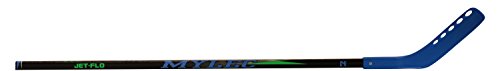 Mylec Jet-Flo Hockey Stick, Neon Blue, Right, 53"