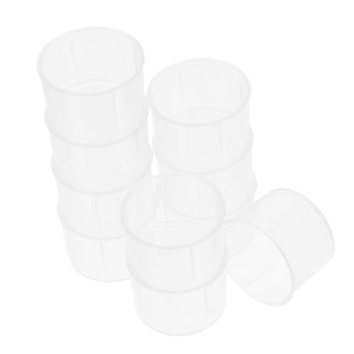 CIYODO 10 Pack Pp Plastic Graduated Measuring Cups 15ml Small Liquid Containers for Medicine School Lab