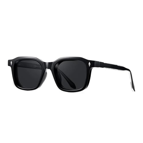 Lunettes de soleil rétro de luxe punk avec rivets tendance et protection totale UV400
