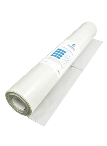 Handelskönig Baufolie transparent 200 µ 4 x 25 m = 100 m² baufolie Folie schutzfolie Abdeckfolie Plane Abdeckplane