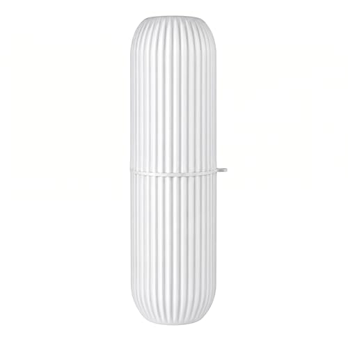 Image of Portable Toothbrush Holder Case with Silicone Cover for Toothbrush, Toothpaste, Makeup Brushes & Glasses Storage Organizer for Travel, Camping & Bathroom Use, Grey, Pack of 1