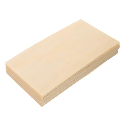 PERSELOSO 50個 入り使い捨て吸油木皮片 薄手耐油シート 食品トレイライナー サンドイッチやパン包み対応 前菜やスナックの盛り付けに