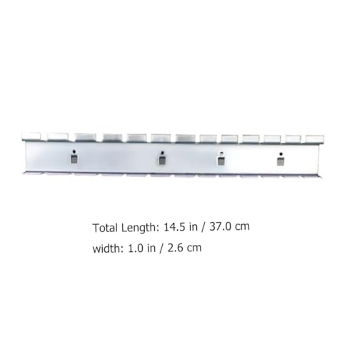 Estante para almacenamiento de tornillos resistente SHINEOFI con percha mural 4
