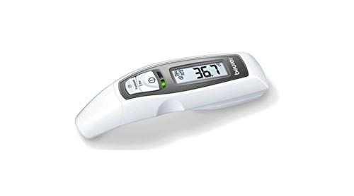 Image of Beurer Plastic FT65 3-in-1 Digital Thermometer - Non-Contact Infrared Thermometer w / Memory Slots - Large Display w / Fever Alarm, High Accuracy Forehead Thermometer for Adults and Kids (Ear /Forehead)