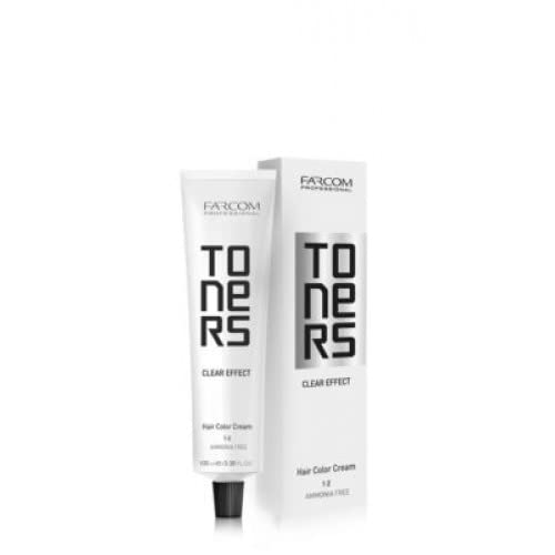 crema colorante toner per capelli antigiallo, argento, antiarancio, con formula ad effetto trasparente, senza ammoniaca (TONER ANTI-ORANGE 100ML)