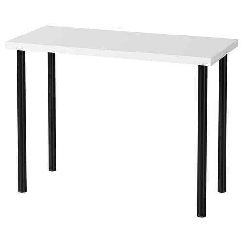 Amazon.co.jp: IKEA イケア テーブル ホワイト/ブラック 100×45cm