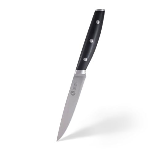 MasterChef Utility Knife 9.5" with High Carbon Stainless Steel Blade and Triple Riveted Handles, Professional Quality Kitchen Knife for Precision Cooking at Home, Perfectly Balanced, Razor Sharp