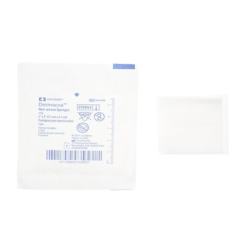 Cardinal HealthTM DermaceaTM Standard Non-Woven All-Purpose Gauze Sponge, Sterile, 2 x 2IN, 4 Ply, 441403, Case of 3000 miniatura 2