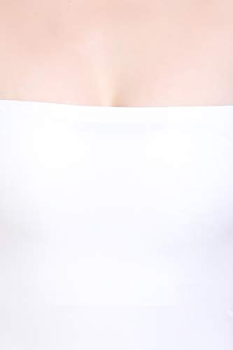 Image of PLUMBURY Women Lightly Padded Seamless Built in Bra Short Slip Camisole, Size S-3XL