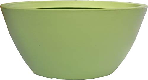 Vase Liscia Tonschale aus Harz Camaiore-77 Perla- Weiß 58x28 Cover