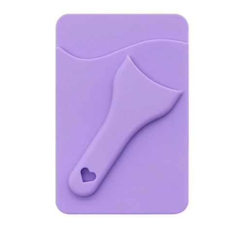 Phone Card Holder - 3.39 Inches Silicone Material, Slim Wallet Case Pocket, Lightweight | Suction Cup Wallet For Smartphone Back