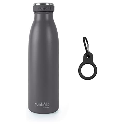 Botella térmica PracticDomus con doble capa de vacío en acero inoxidable y silicona (500ml) Cover