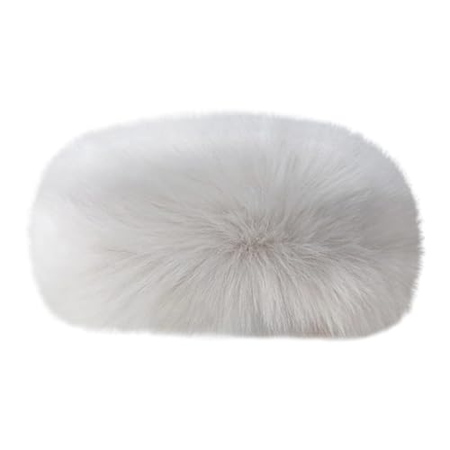ECYC Women Faux Fur Headband, Plush Elastic Headband Fuzzy Winter Warm Earmuff Fluffy Cold Weather Ear Warmers for Women