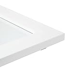 Amazon Basics Rectangular Wall Mount Mirror 24" x 36", Wide Trim, White - Image 3