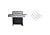 Amazon Basics Freestanding Gas Grill with Side Burner, 6 Burner (66,000 BTU)/4-Piece Stainless Steel Barbeque Flat Griddle Spatula Set, Silver