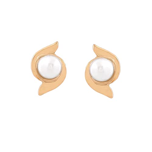 Estele - 24Kt Gold Plated Earrings with Pearl for Women and Girls (B08D7PPJQ3) Amazon Price History, Amazon Price Tracker